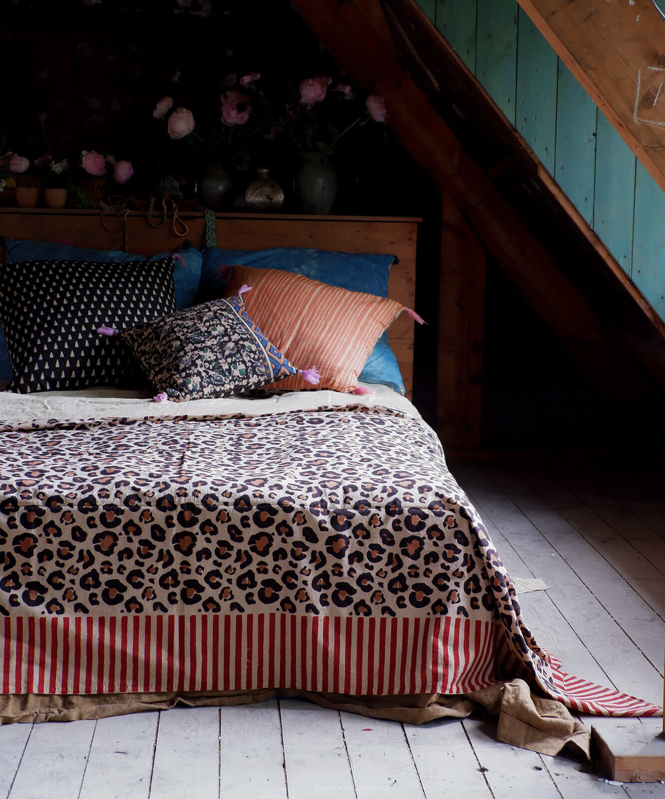 Leopard Double Plaid in draagtas