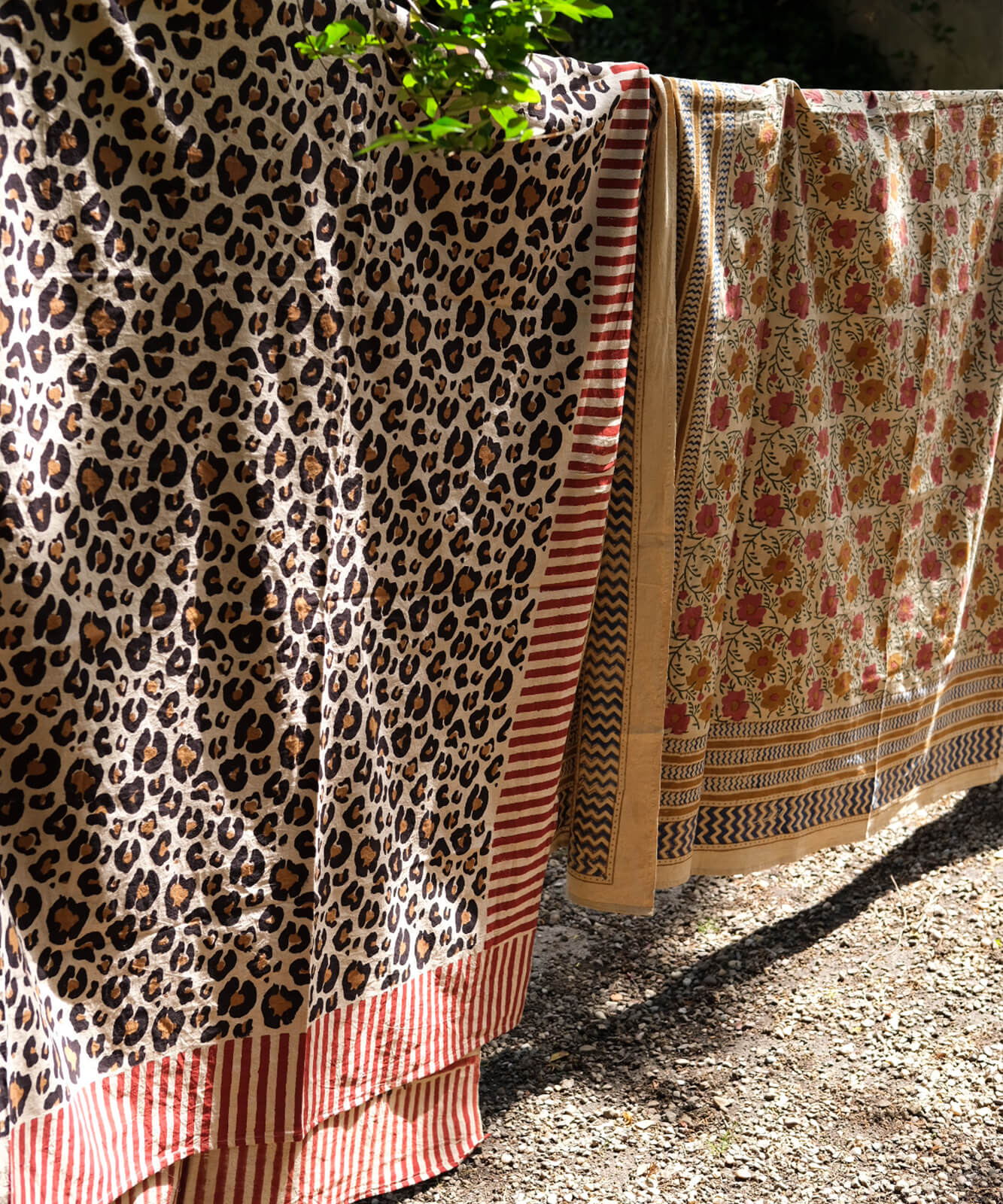 Leopard Double Throw in Tote Bag