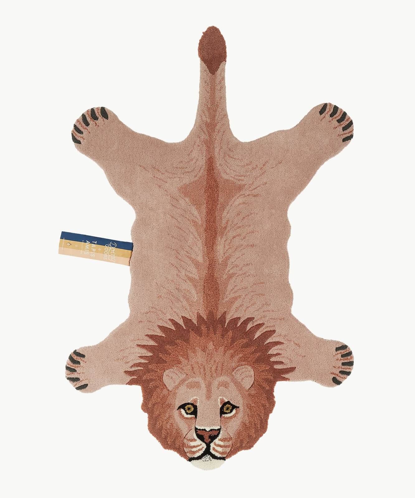 Pinky Lion Rug Large Doing Goods