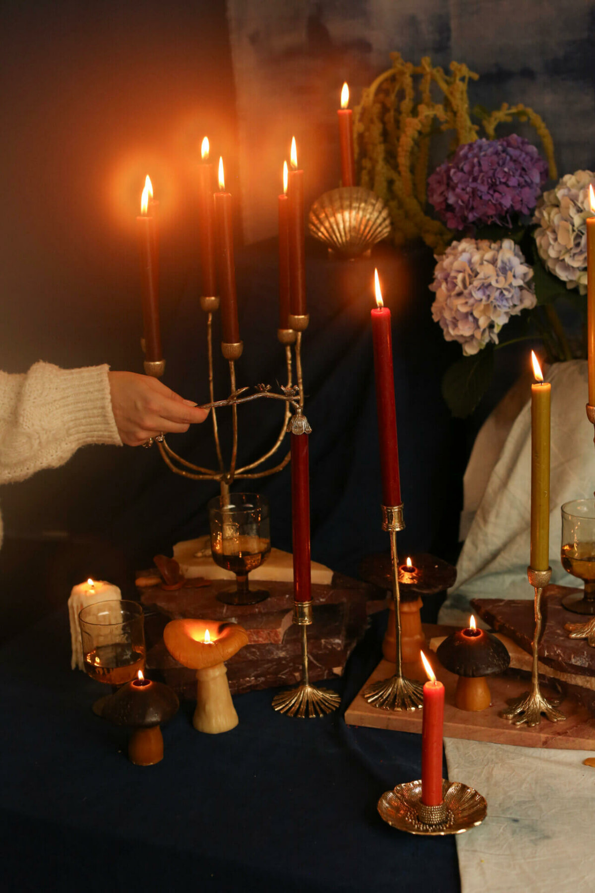 Misty Tree Candle Holder 31 cm