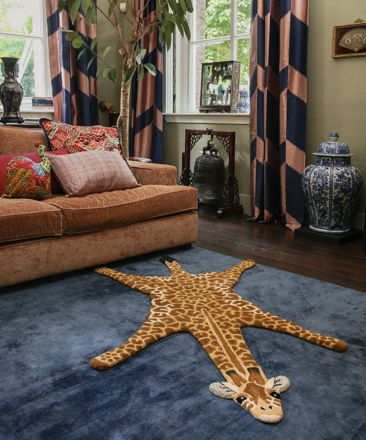 Blooming Black Bear Rug Large - Doing Goods