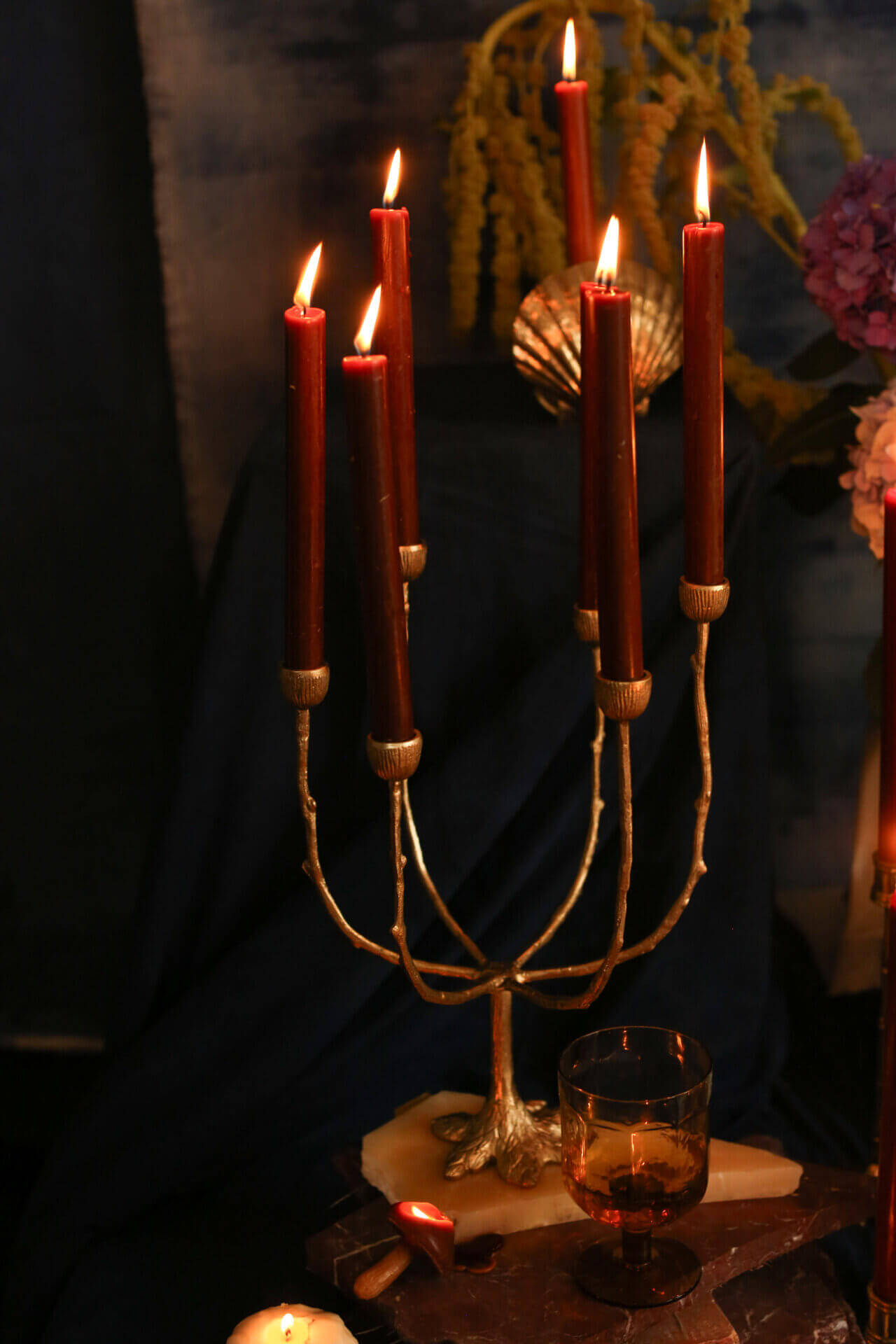 Misty Multi Candle Holder with 6 Arms