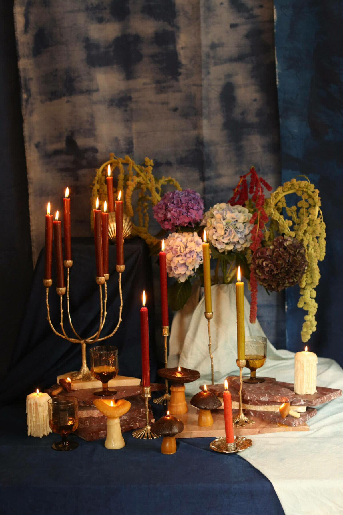 Misty Multi Candle Holder with 6 Arms