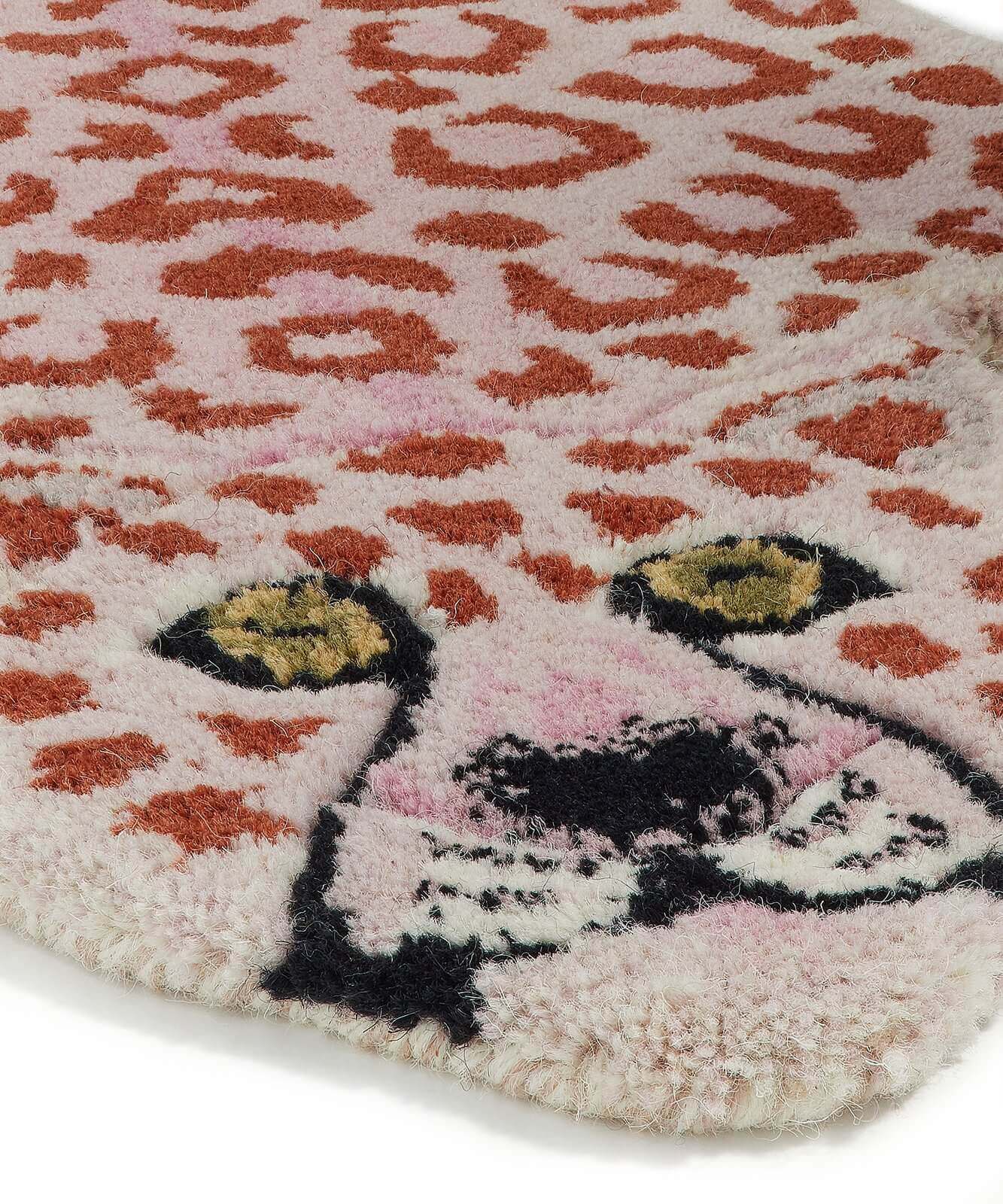 Pinky Leopard Rug Small