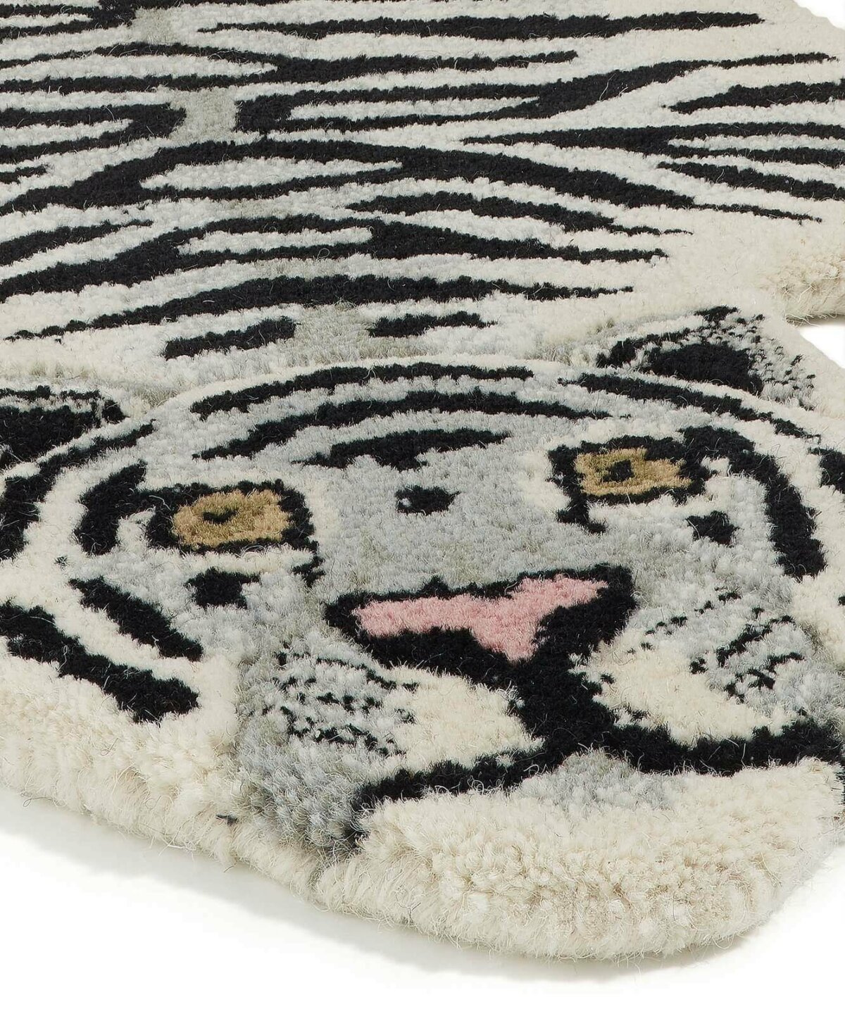 Snowy Tiger Rug Small