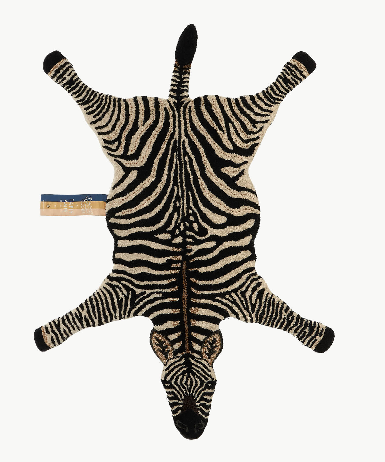 Teppich Badezimmer Wohnzimmer Zimmer Tiere 90x150cm Weich 100% Wolle Zebra Bär 