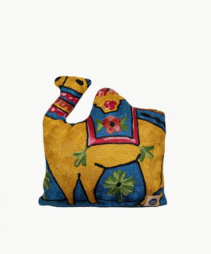Camel Embroidered Pillow #63