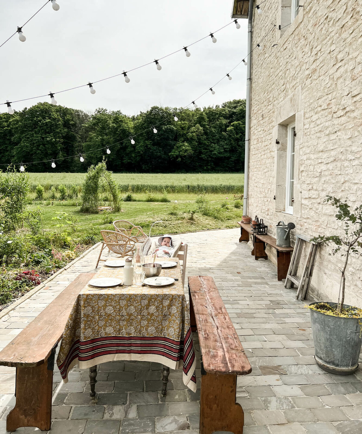 Botanical Single Throw in Tote Bag