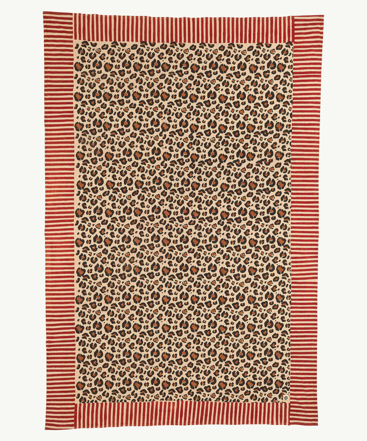 Leopard Single Throw in Tote Bag