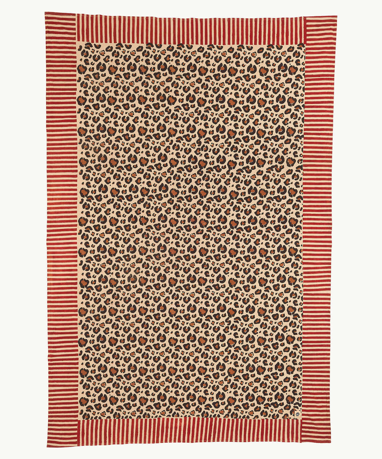 Leopard Single Throw in Tote Bag