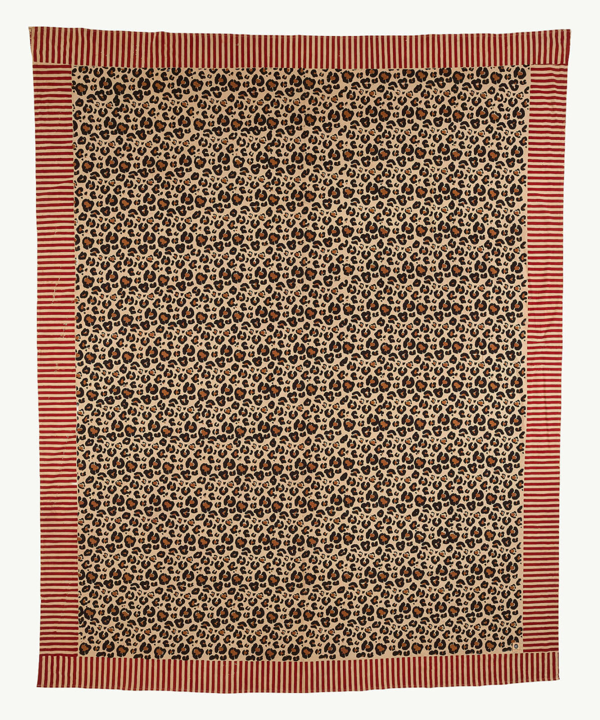 Leopard Double Throw in Tote Bag