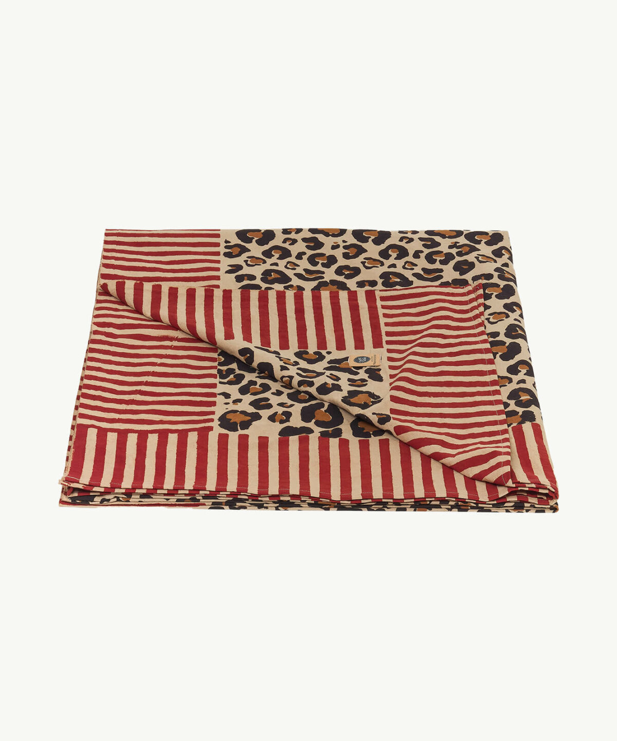 Leopard Double Throw in Tote Bag