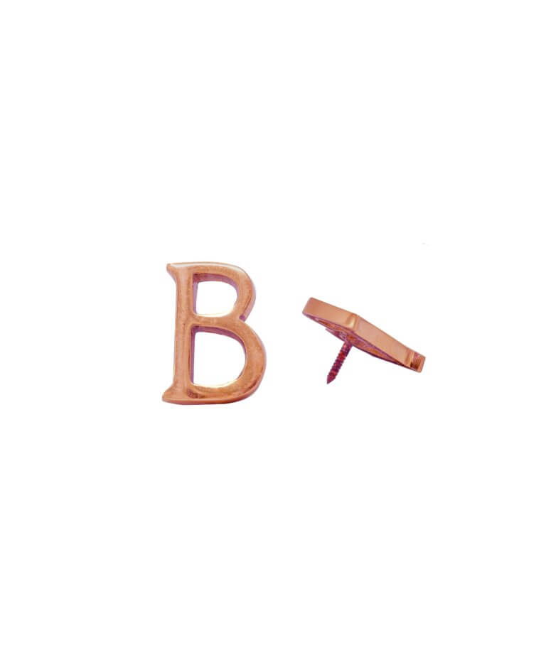 Lettre B en Laiton Copper