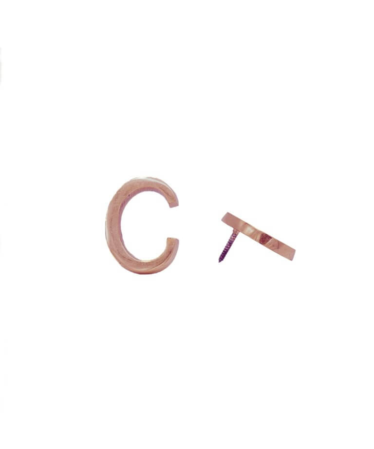 Lettre C en Laiton Copper
