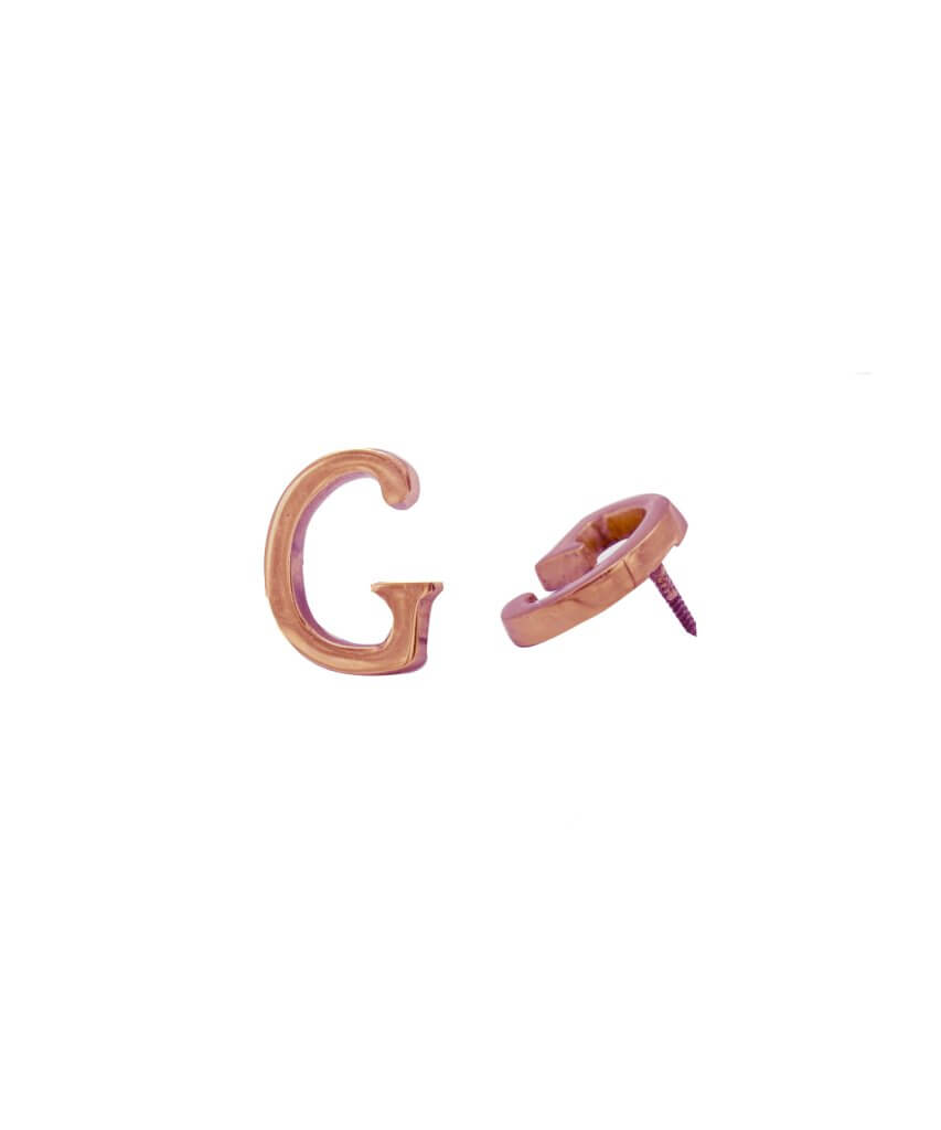 Copper Brass Letter G