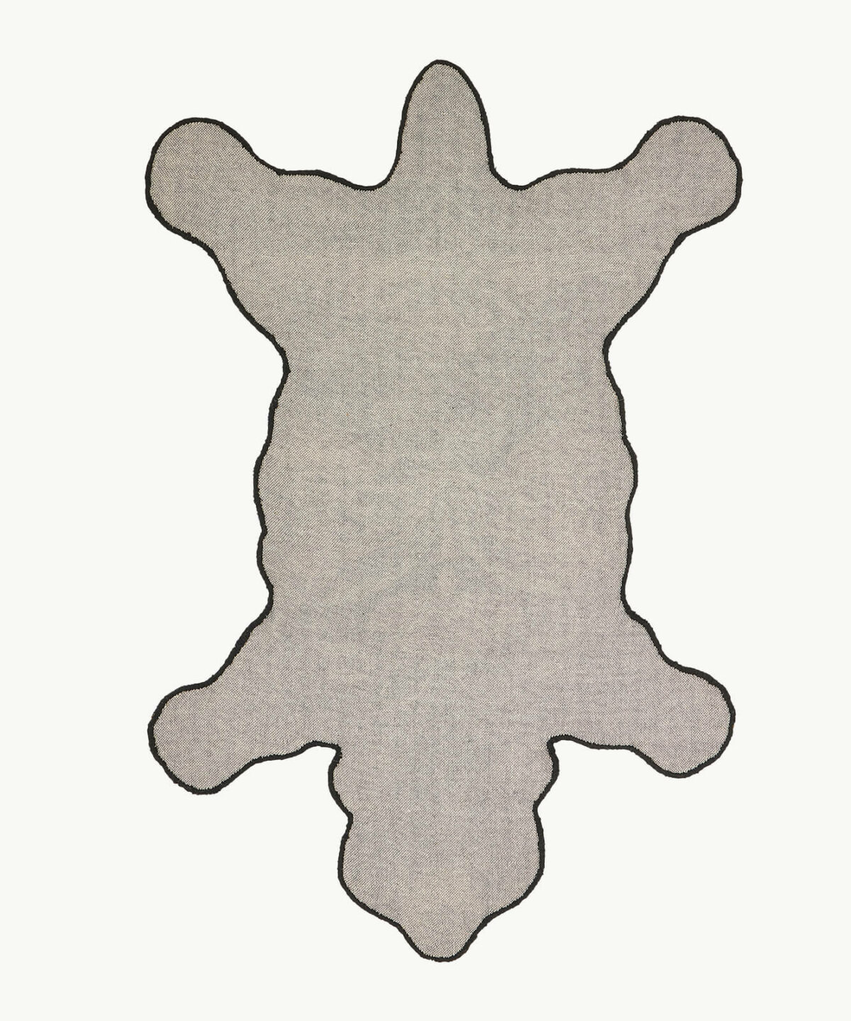 Blooming Black Bear Rug Large