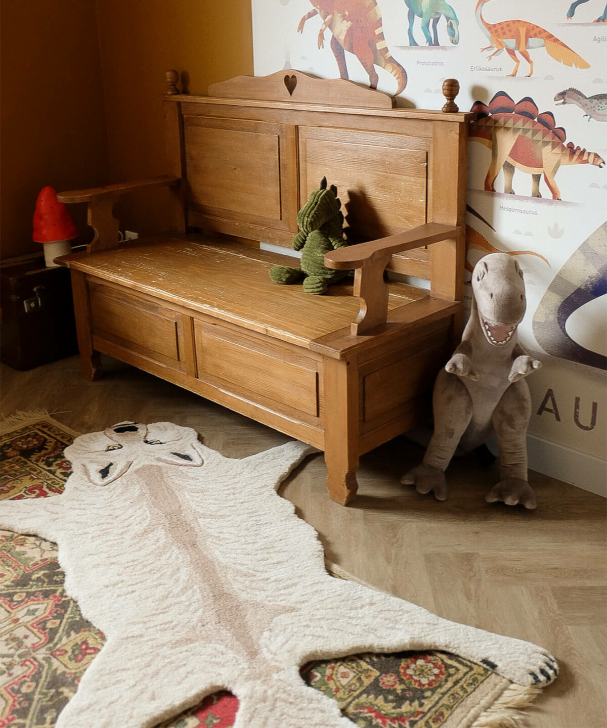 Woozy Wolf Rug Large