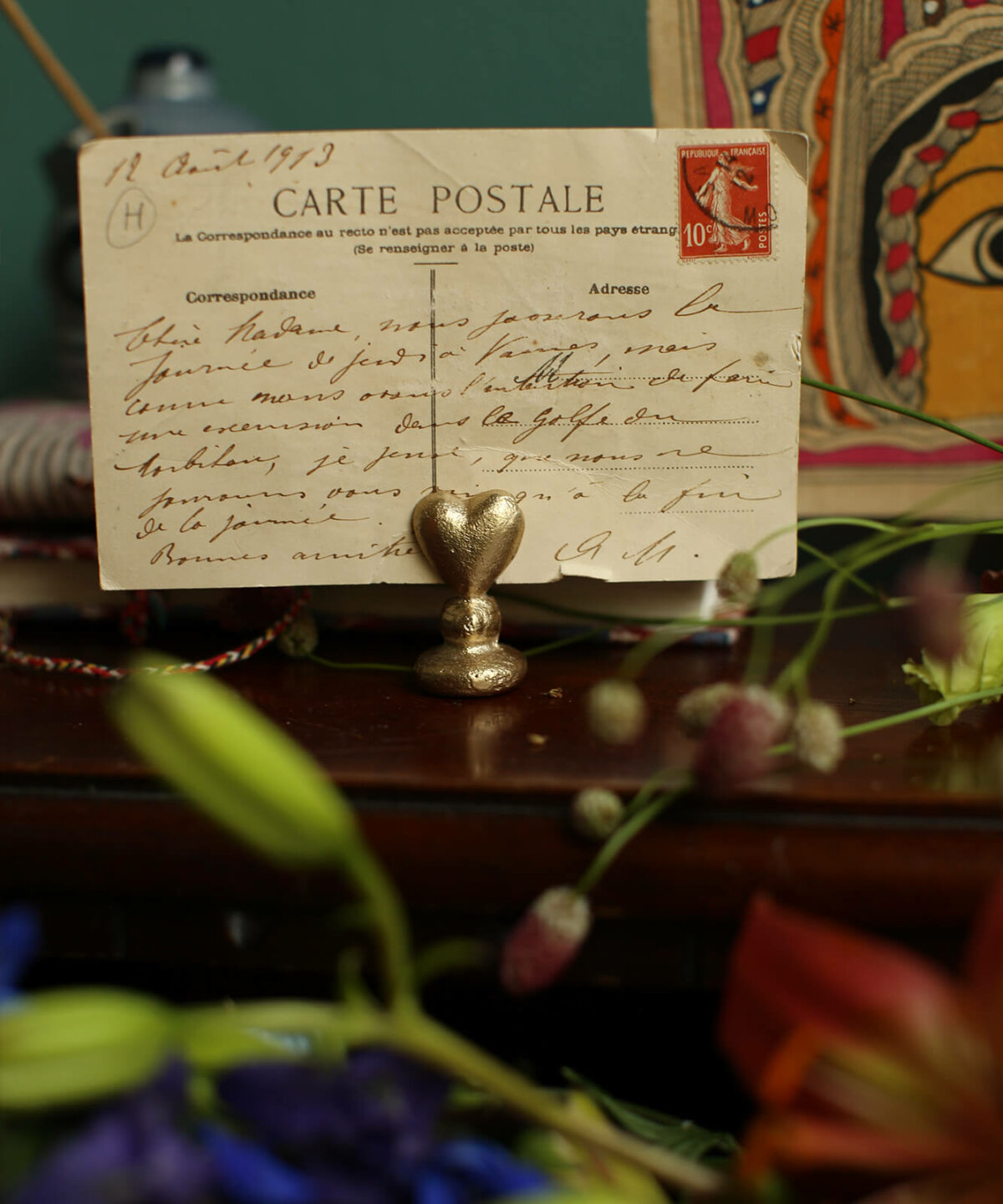 Holly Heart Card Holder