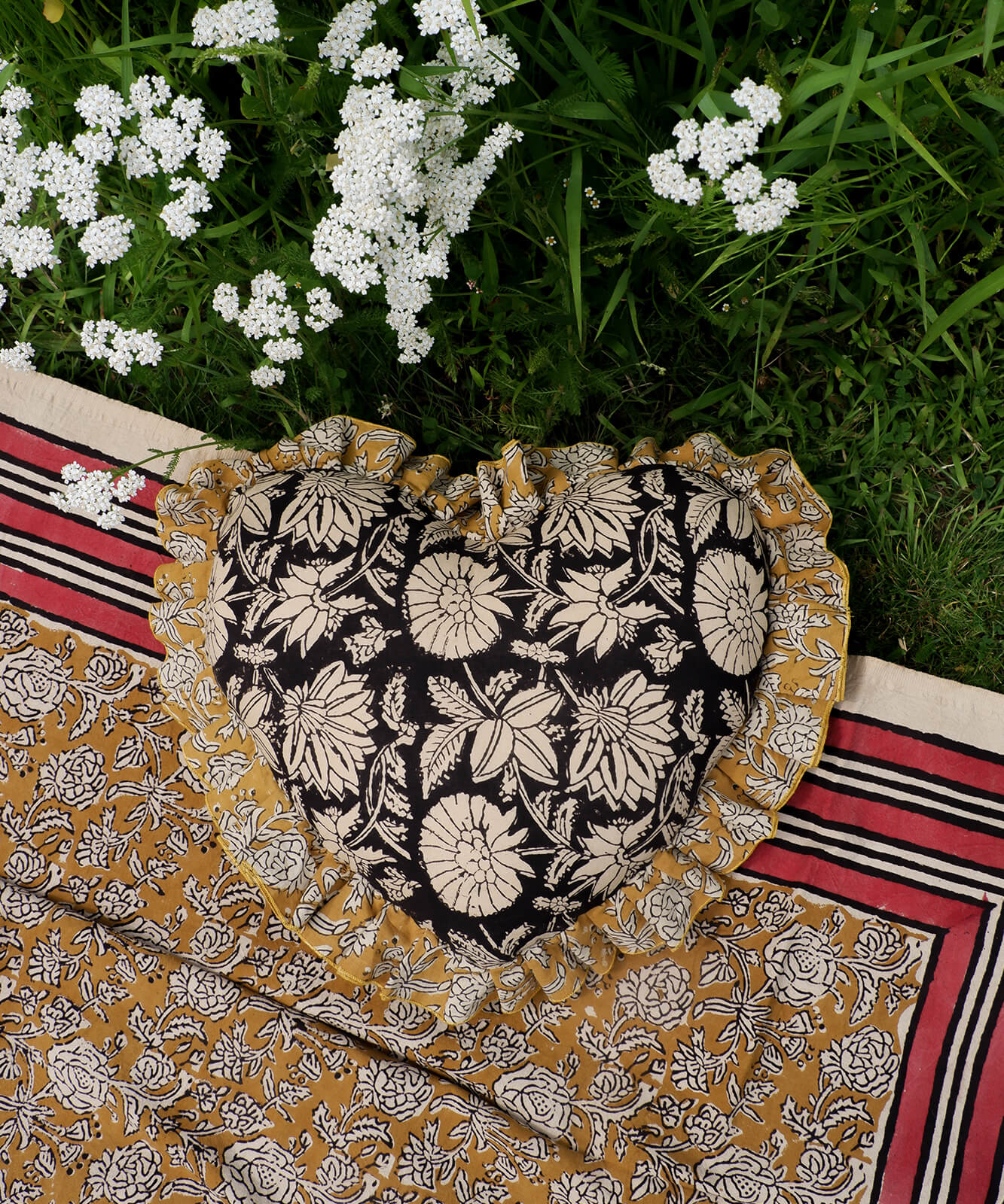 Botanical Heart Pillow