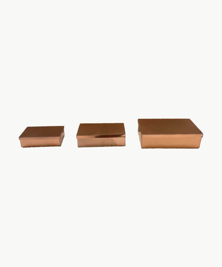 Copper Boxes Set