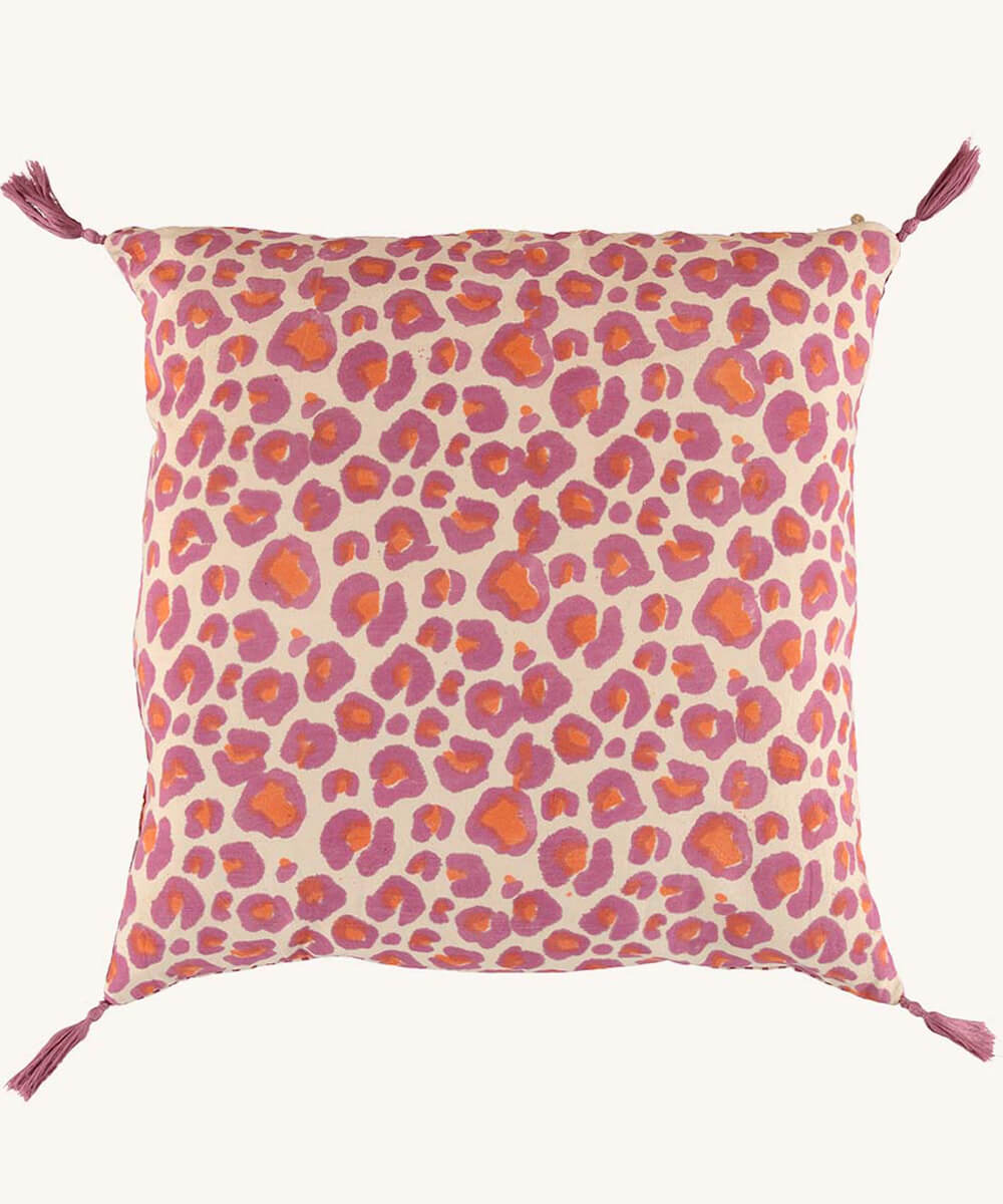 Pink Leopard Pillow Cover Large