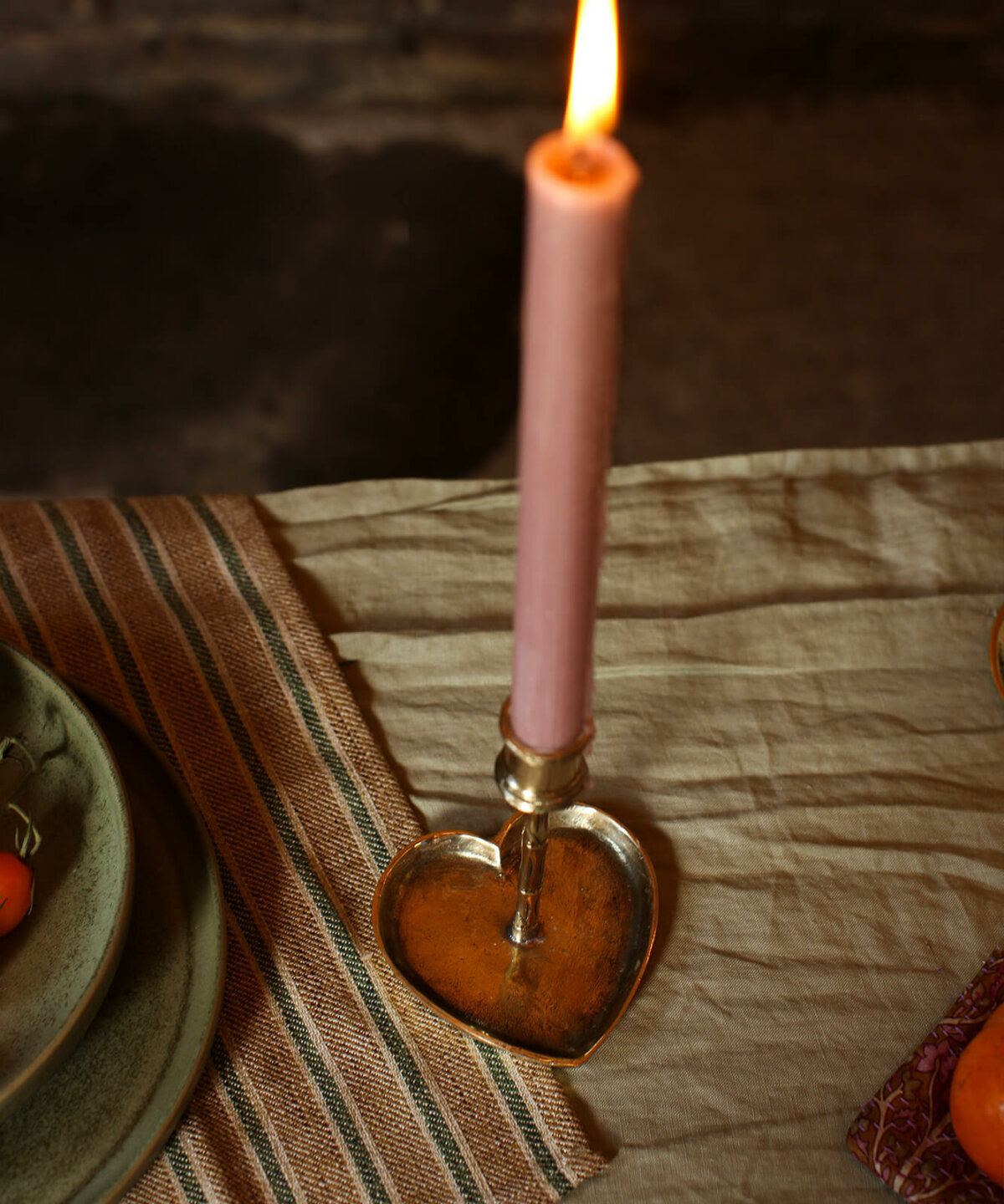 Bodhi Bamboo Heart Candle Holder