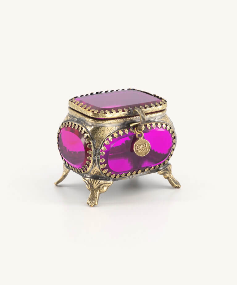 Laila Treasure Box Medium Ruby Pink