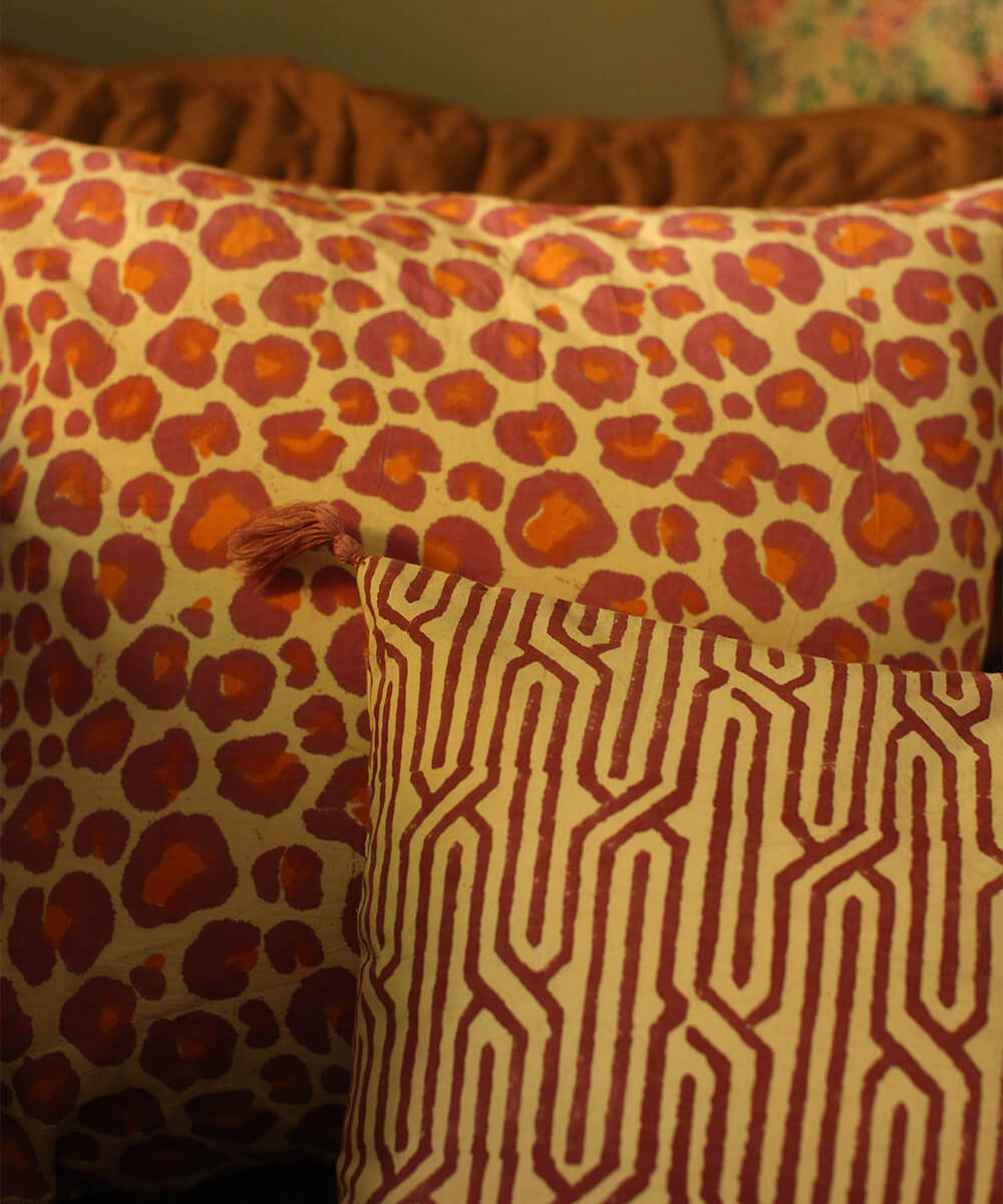 Rosa Leoparden Kissen groß