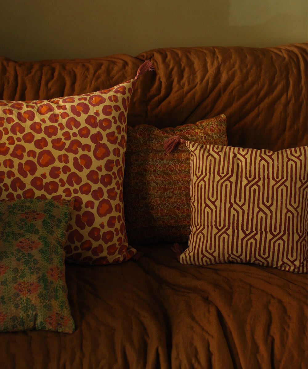 Pink Leopard Pillow Small