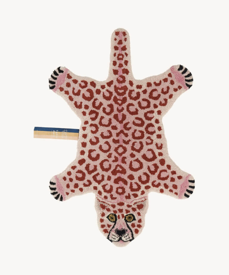 Pinky Leopard Rug Small