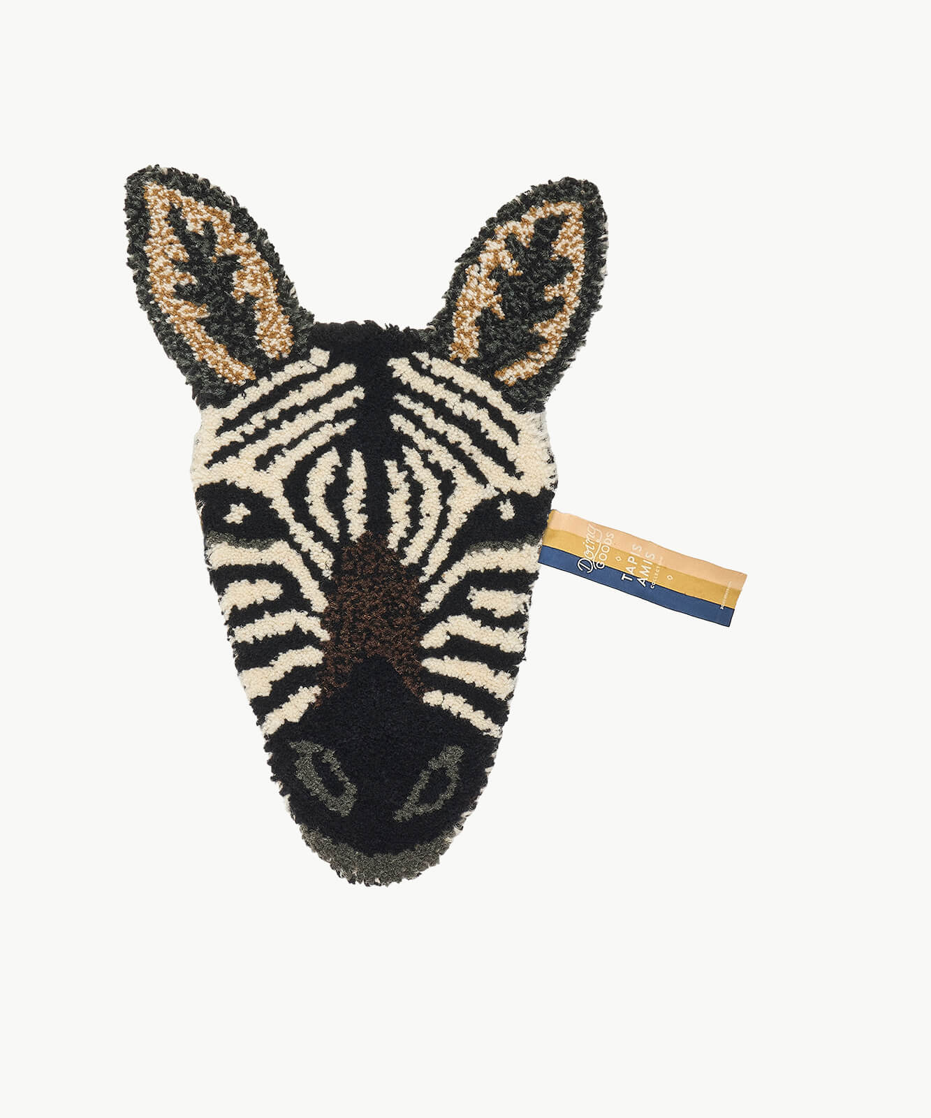 Stripey Zebra Head Rug