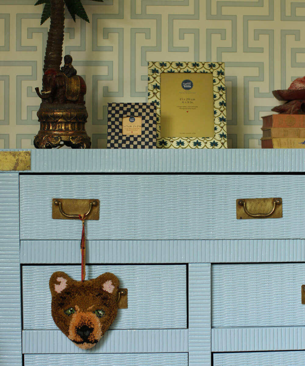 Pendentif Archie Ours à Carreaux