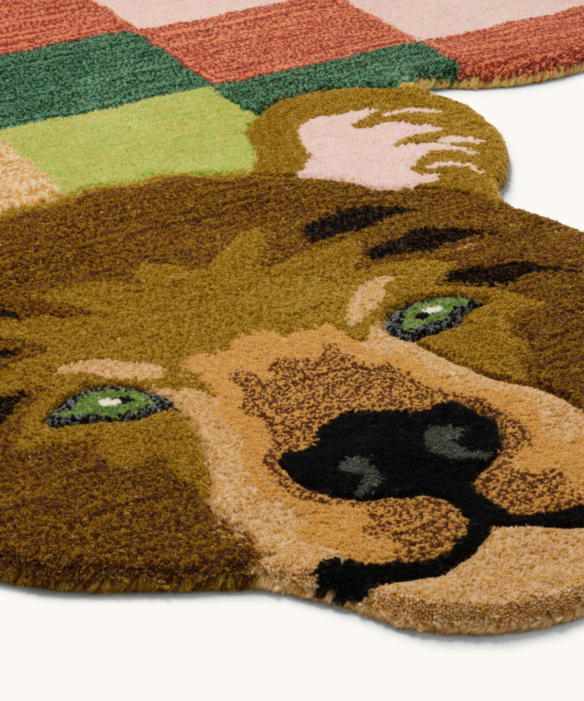 Archie Check Bear Rug XL