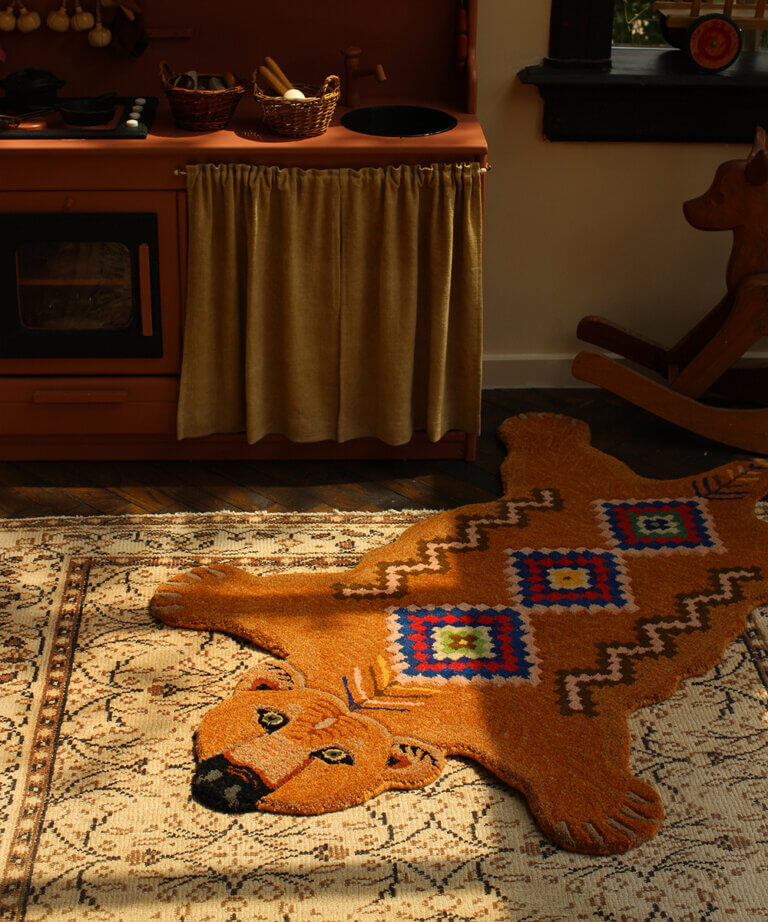 Berber Grizzly Bear Rug Large
