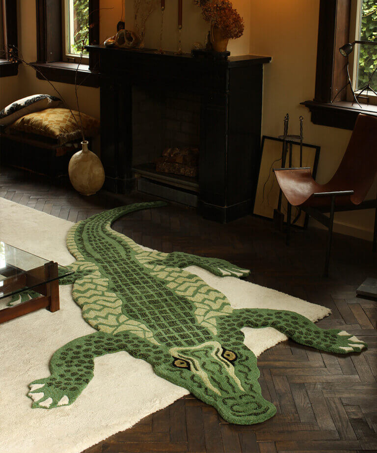 Coolio Krokodil Teppich XL
