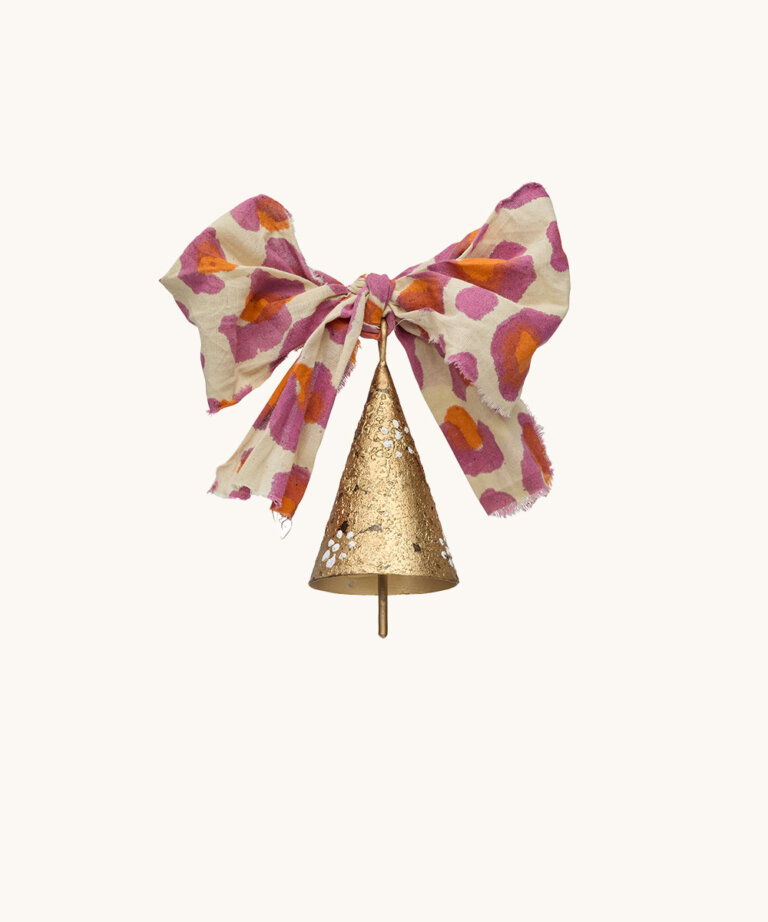 Grace Chime Bell Pink Leopard