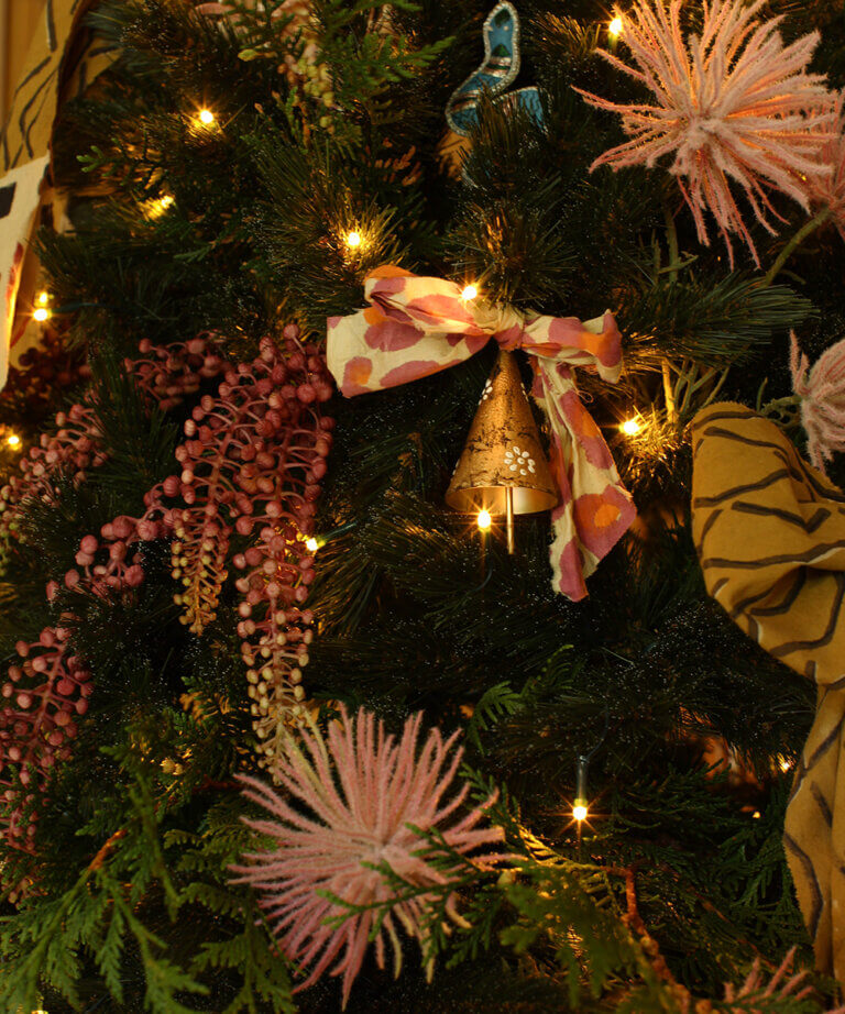 Cloche de Noël Pink Leopard
