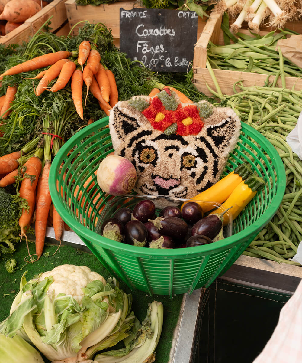 Floral Weißer Tiger Geschenkenhanger