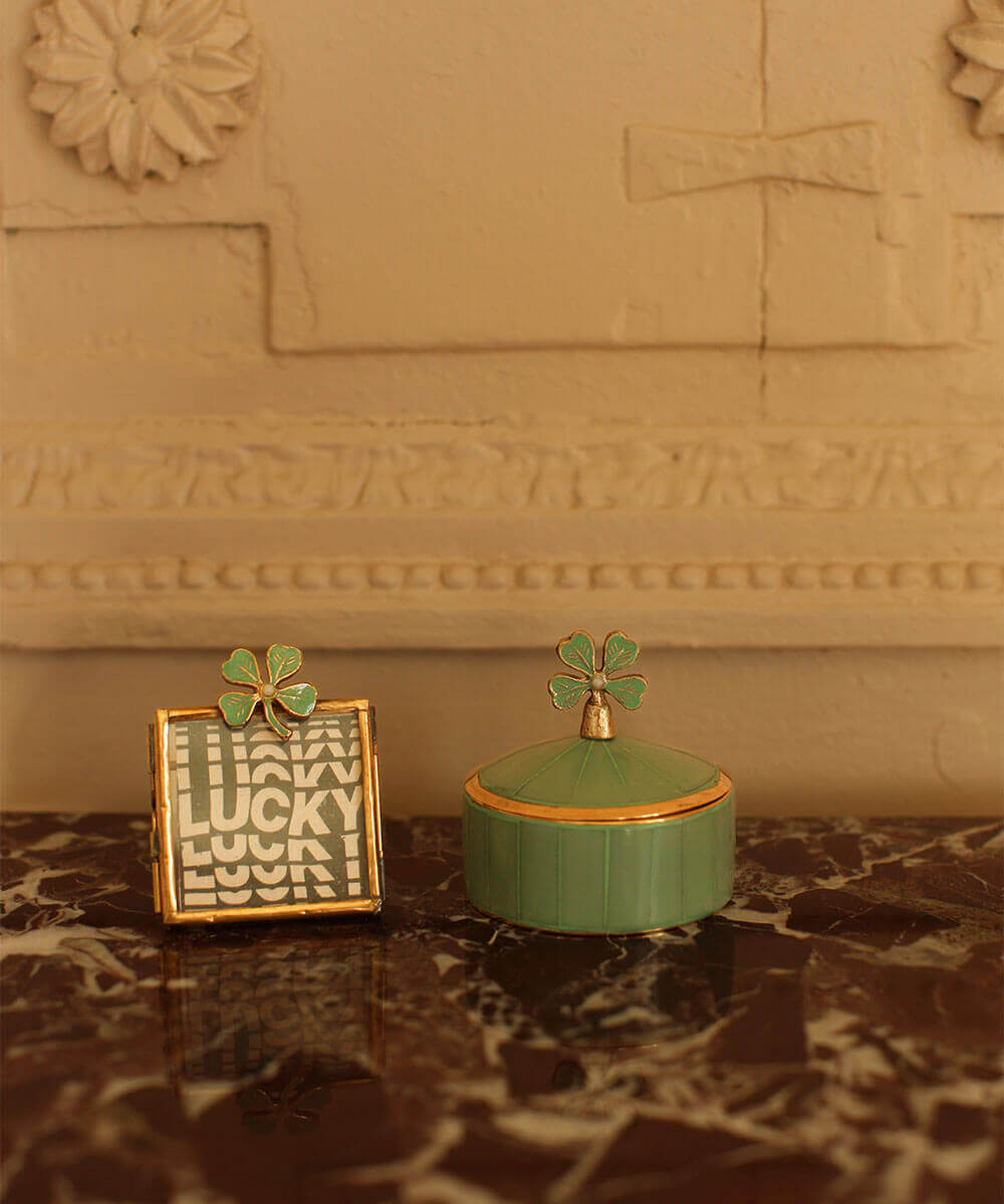Boîte de Cirque Lucky Trefle Moyenne Verte
