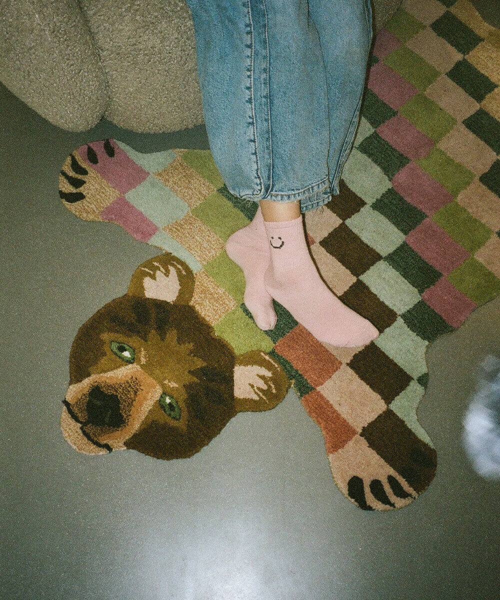 Tapis Archie Ours à Carreaux Large