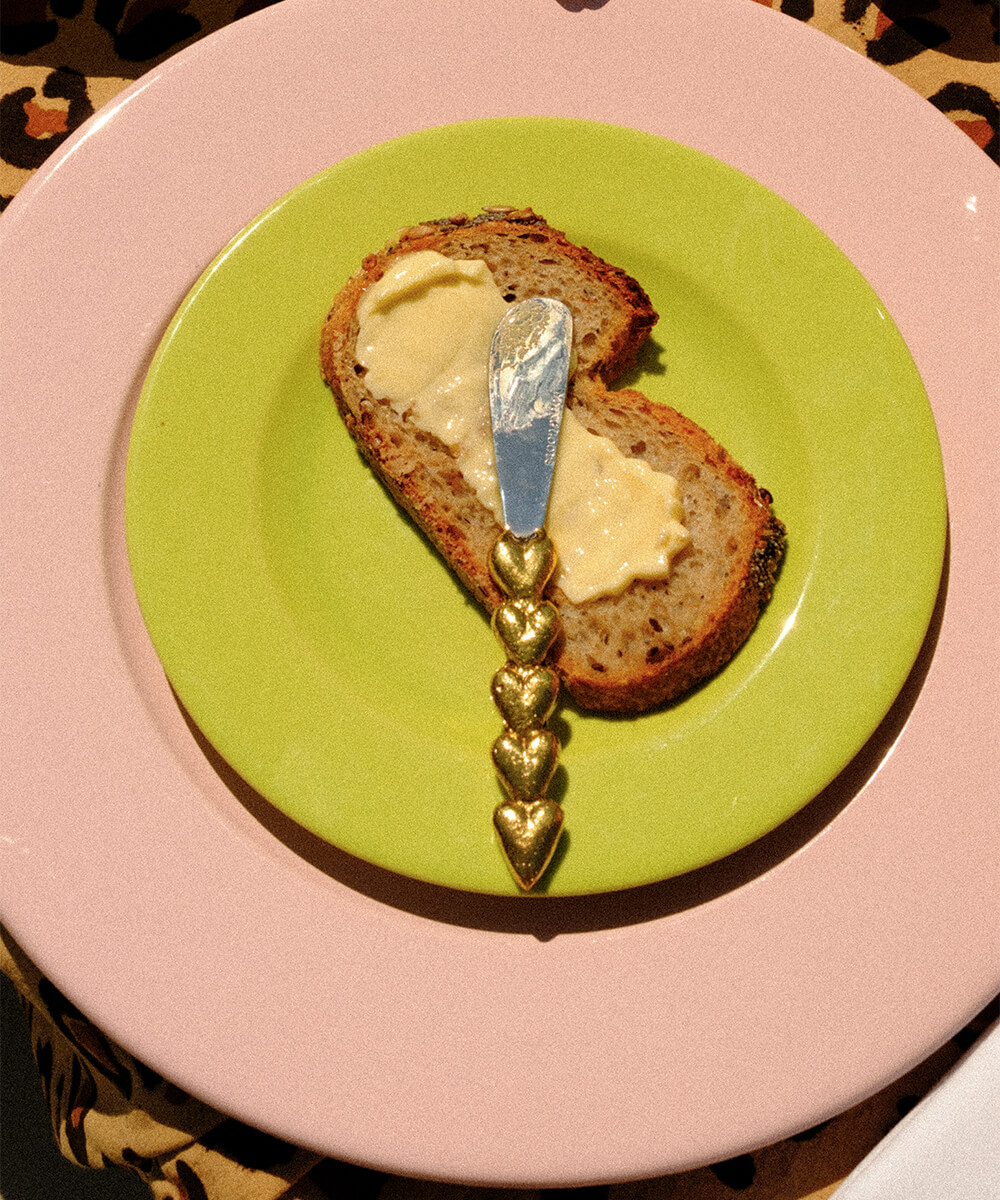 Holly Heart Butter Knife