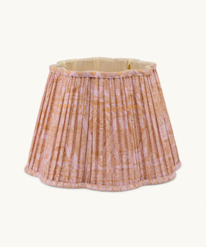 Diya Scalloped Lampshade Cotton Aliya Lilac Ø 30 cm