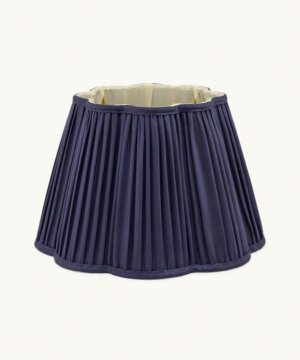 Diya Scalloped Lampshade Silk Night Ø 30 cm