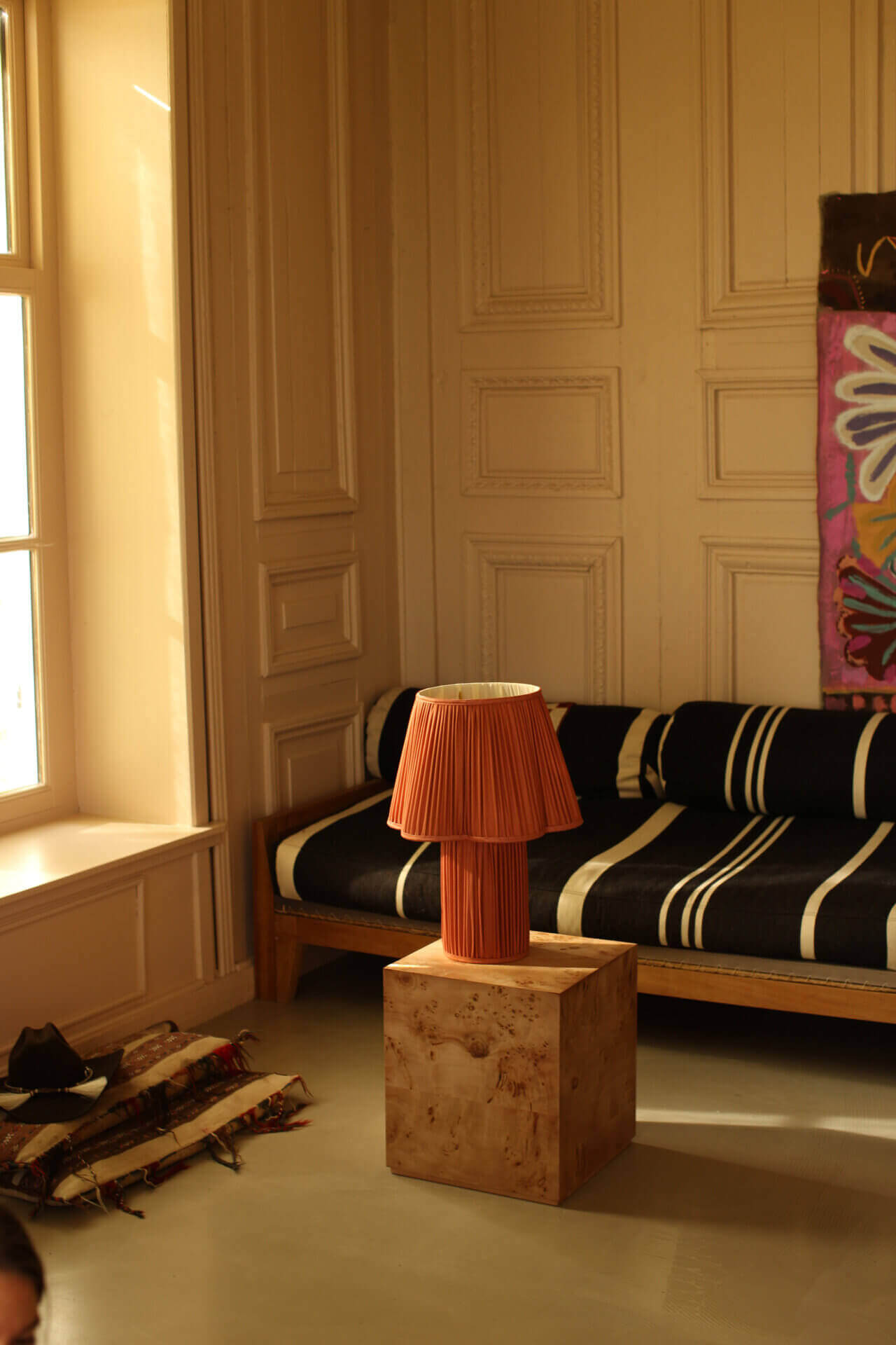 Myra Lamp Groot Zijde Brons