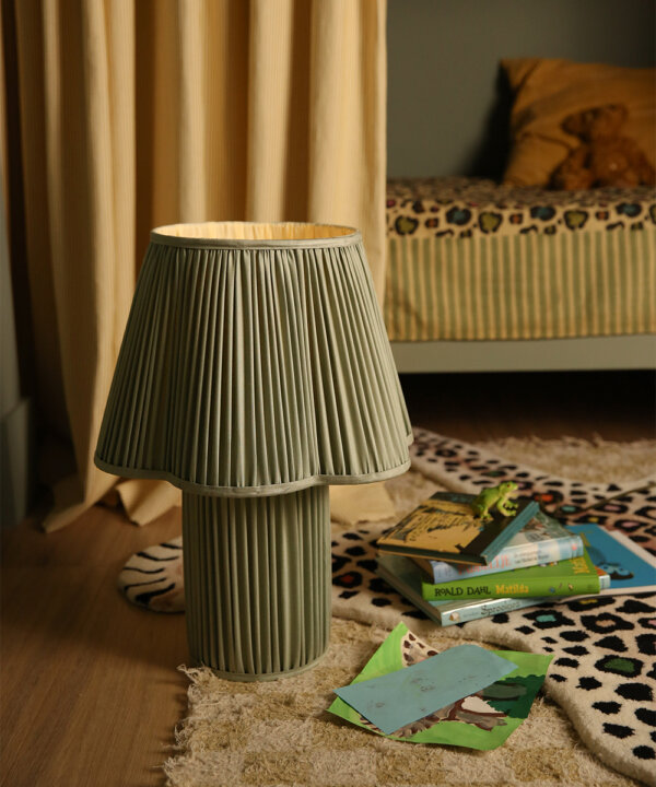 Lampe Myra Large en Soie Sauge