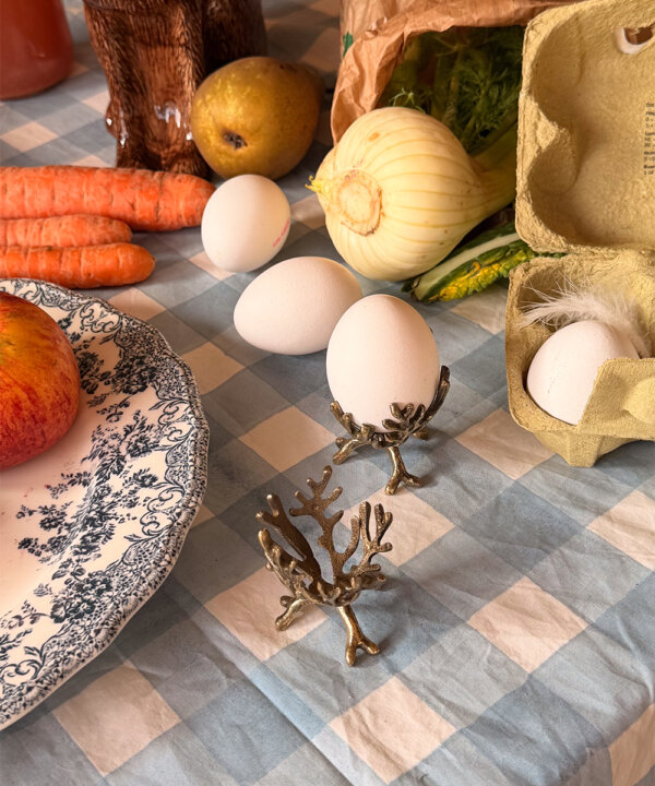 Marie Coral Egg Cup Set in Giftbox