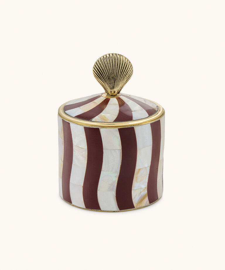 Abby Shell Circus Box Large Burgundy