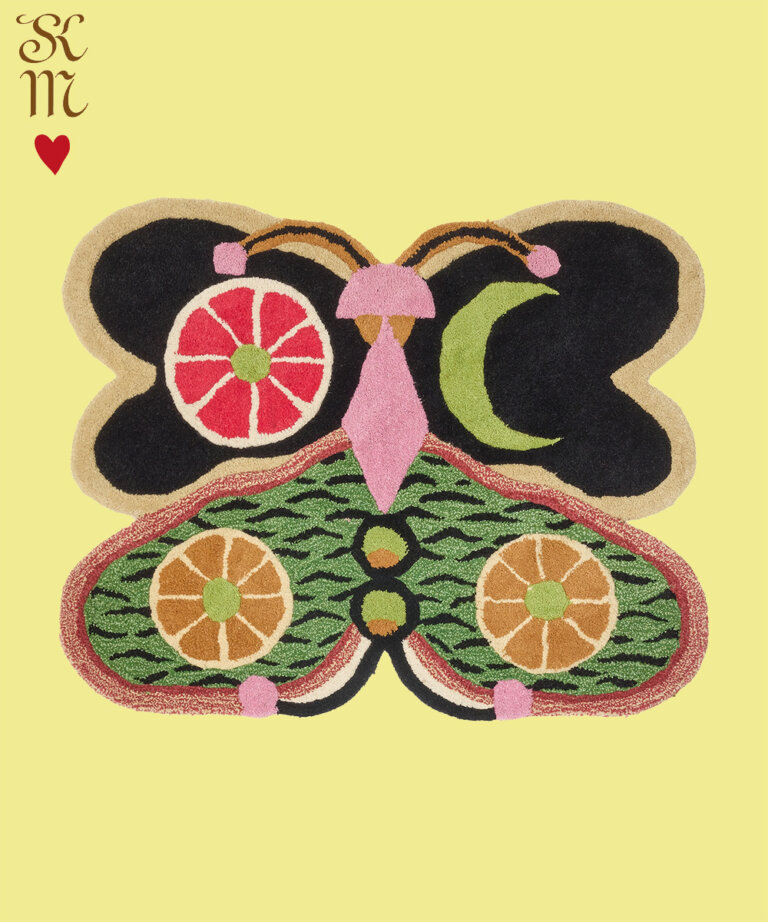 Tip Top Tiger Butterfly Rug Large