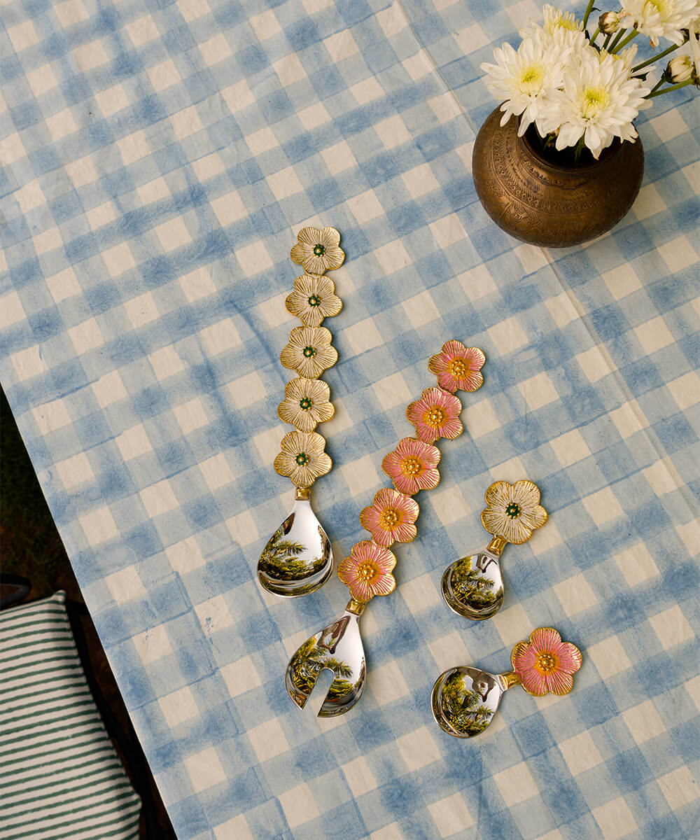 Set de Couverts à Salade Faye Fleur dans son Coffret Cadeau