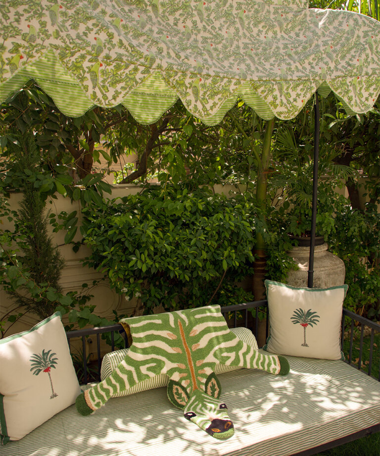 Grassy Zebra Rug Small